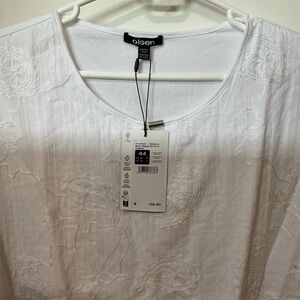 OLSEN: Boho Beauty Colima White Top (NWT)